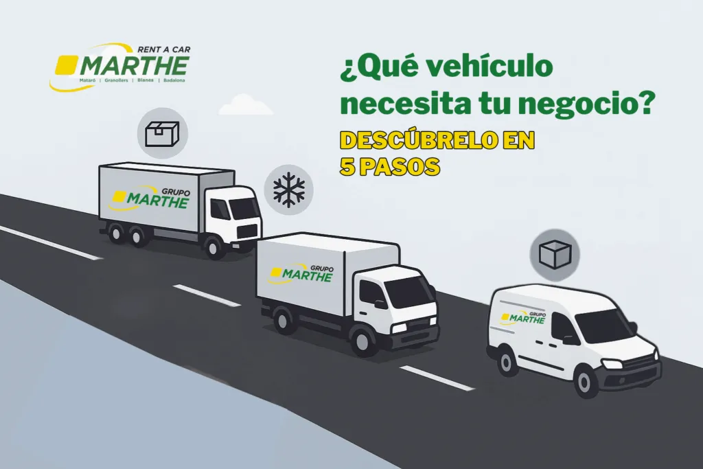 Grupo Marthe | Autotaller y alquiler de coches, furgonetas y camiones en el Maresme | Cómo elegir el vehículo de mercancías adecuado para tu negocio en 5 pasos